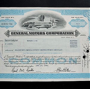 Τίτλος Μετοχών  Αμερικής GENERAL MOTORS 1978 bond