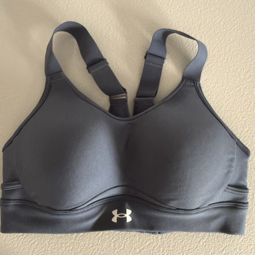 Under Armour sports bra like new, XS, grey and blue