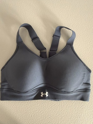 Under Armour sports bra like new, XS, grey and blue