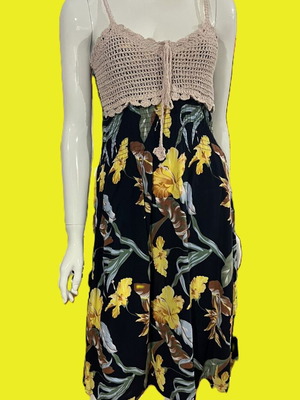 Μίντι Φόρεμα Like New, Μέγεθος L, Πολύχρωμο, Πλεκτός Μπούστος