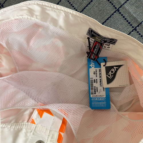 RRD men's swim shorts size S new white and orange