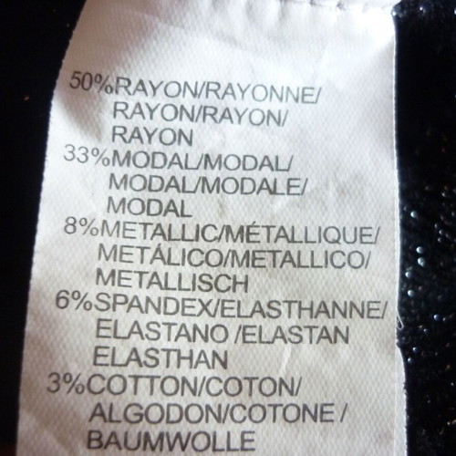 Women's black glitter blouse used, size small