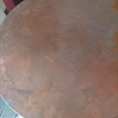 Copper tray used, diameter 35cm, height 4cm