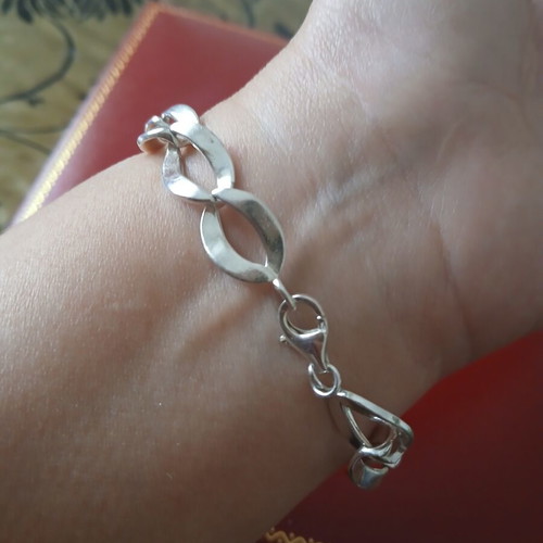 Folli Folli 925 silver bracelet like new, 19 cm diameter, 20 grams
