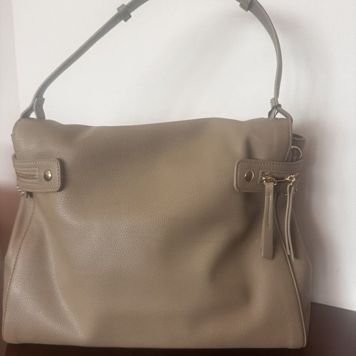 Twinset Milano tote bag, beige, A4 size