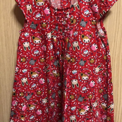 H&M red dress with hidden pockets, size 5-6 years, like new