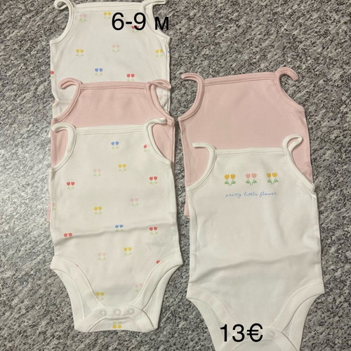 George baby bodysuits new, 5 pack 6-9 months