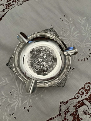 Silver handmade ashtray 925 vintage like new