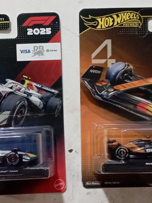Hot Wheels Premium F1 2025 συλλεκτικά αυτοκίνητα, πακέτο 2, ΣΦΡΑΓΙΣΜΕΝΟ ΣΤΟ ΚΟΥΤΙ ΤΟΥ