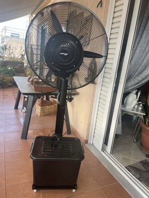 Ανεμιστήρας υδρονέφωσης τροχήλατος, διάμετρος 70cm, καινούργιος