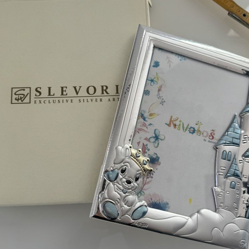 Silver children's photo frame Kivotos by Slevori new with box
