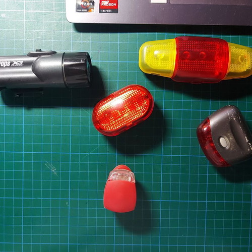 Bicycle lights like new with minor scratches