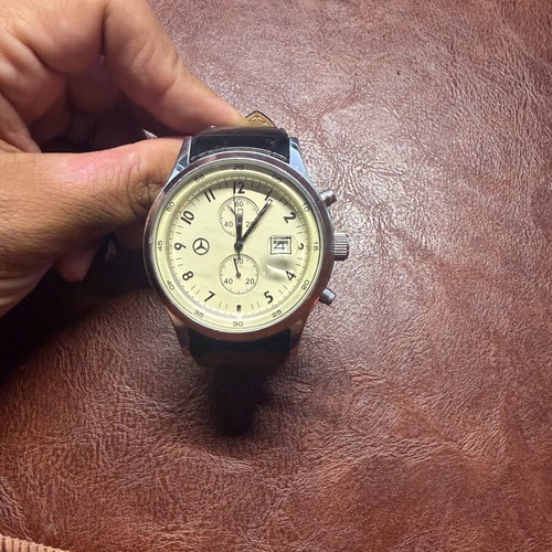 Mercedes Benz men's watch Marc Coblen used, quartz, stainless steel