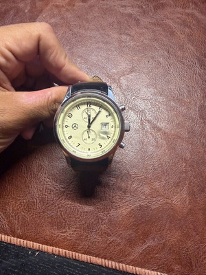 Mercedes Benz men's watch Marc Coblen used, quartz, stainless steel