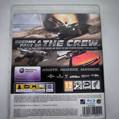 Fast & Furious: Showdown PS3 game like new