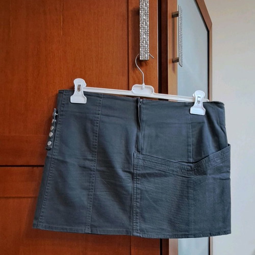 Mini skirt like new No.L gray with large pocket
