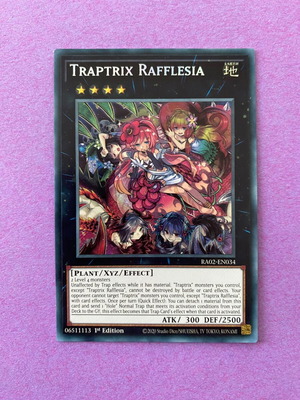 Traptrix Rafflesia Yu-Gi-Oh! XYZ Monster 1st Edition like new