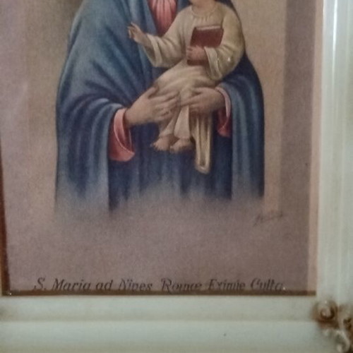 Madonna del Popolo Religious Chromolithograph Like New