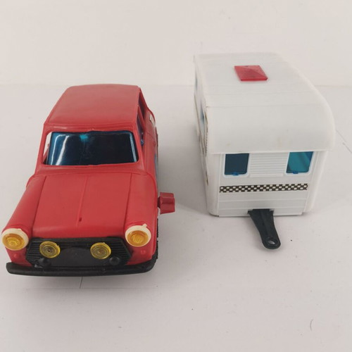 Toy car used Greek vintage 1977 celluloid