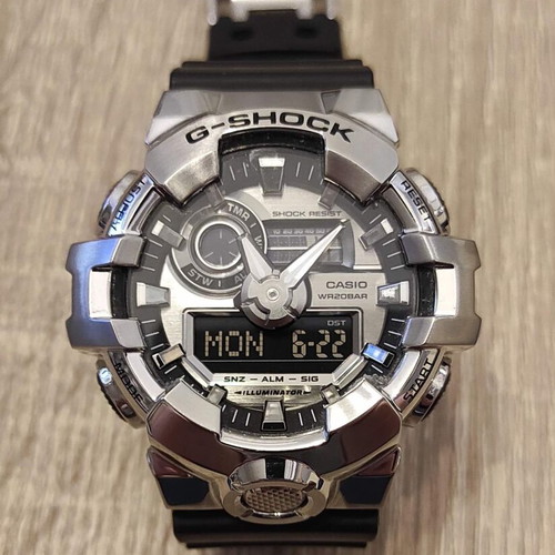 Casio G-Shock GM700 wristwatch like new, black, men's