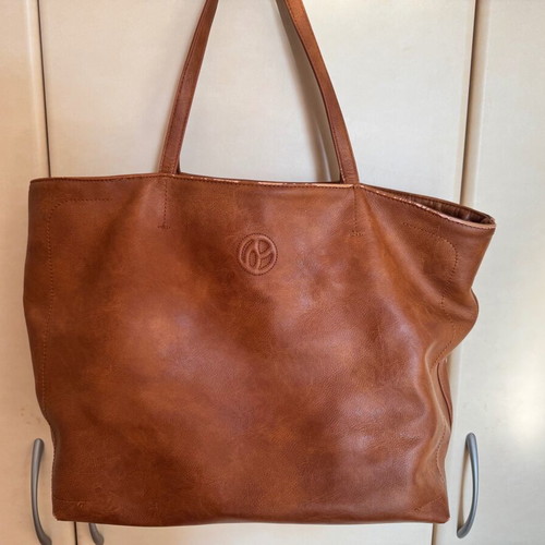Pepe Jeans shoulder bag used, brown leather shopper