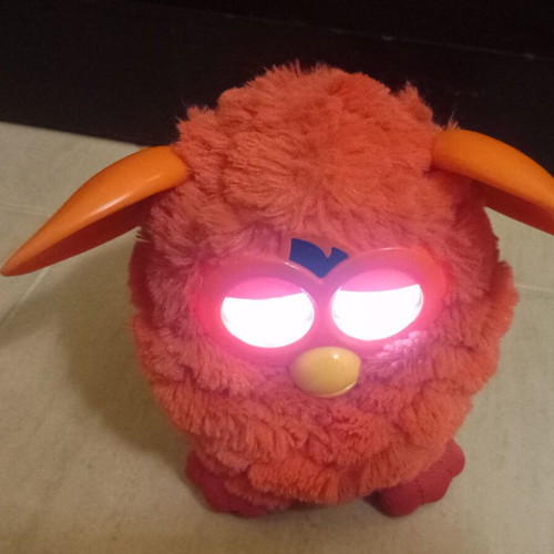 Furby 2012 collectible used, orange, working with speech and eye movement
