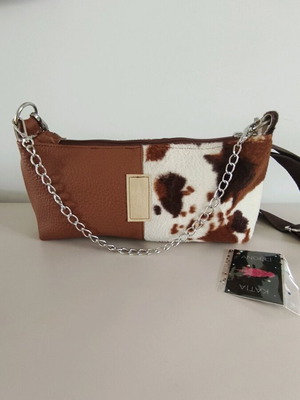 Katia Angeli handmade bag new crossbody with chain