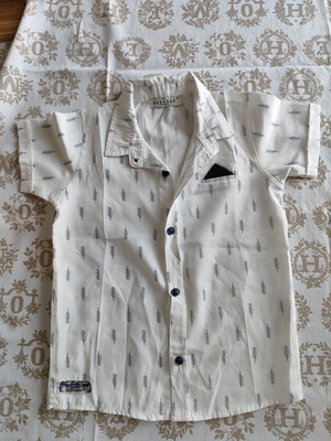 Hashtag boys' dress shirt, white, size 122-128 cm