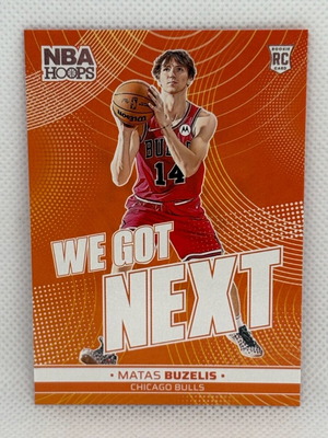 2024-25 Panini NBA Hoops We Got Next Matas Buzelis Chicago Bulls card near mint