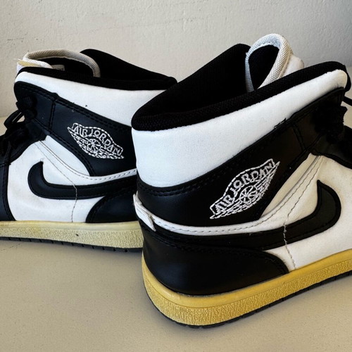 Nike Air Jordan 1 used sneakers, size 37, black and white