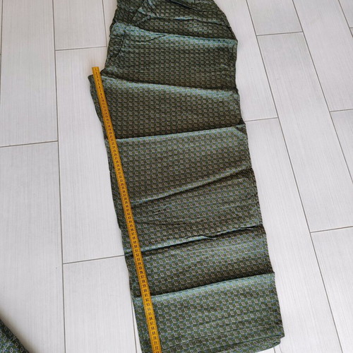 Vintage men's satin pajamas like new, 7XL, dark green