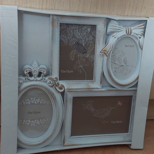 Multiple photo frame for 4 photos vintage style new