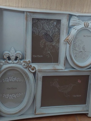 Multiple photo frame for 4 photos vintage style new