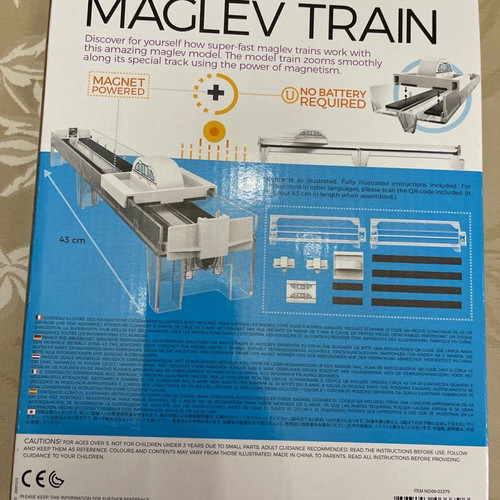 Green Science Magnetic Levitation Train 4M new creative toy for kids 8+