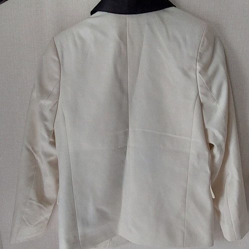 Boys' formal jacket H&M like new, size 6-7 years, white cream with black