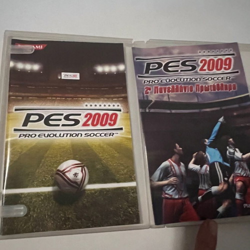 PES 2010 and PES 2009 case and manual like new bundle
