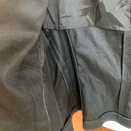 Black jacket used, wool with cashmere, size 48 Italian