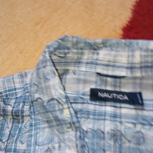 Nautica XXL short sleeve shirt like new, blue