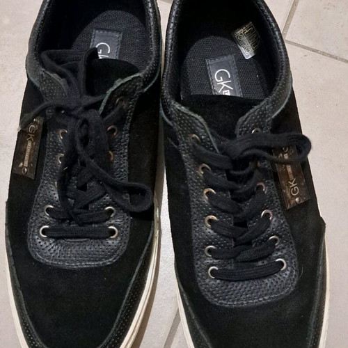 Men's GK Uomo sneakers used, size 45, black