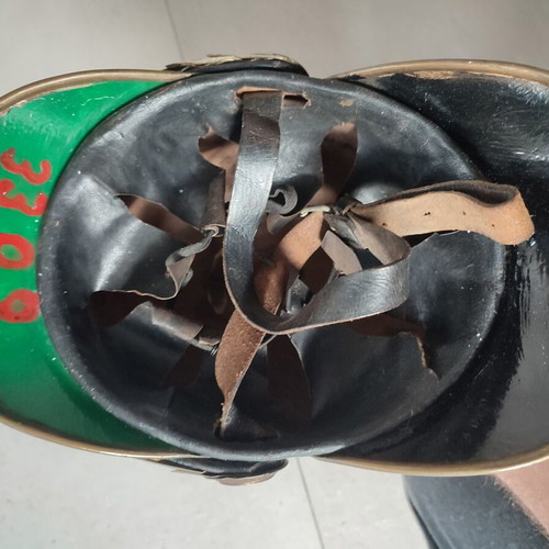 Firefighter helmet antique used, 1980s