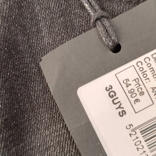 3Guys men's denim bermuda shorts black-grey size 32 new