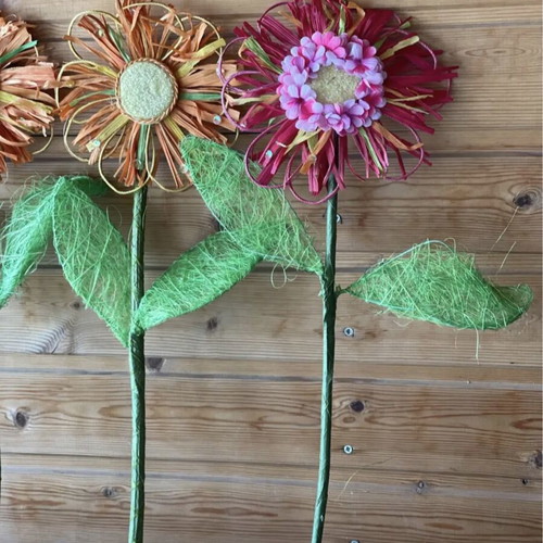 Decorative flowers new, pack of 10, 50 cm height