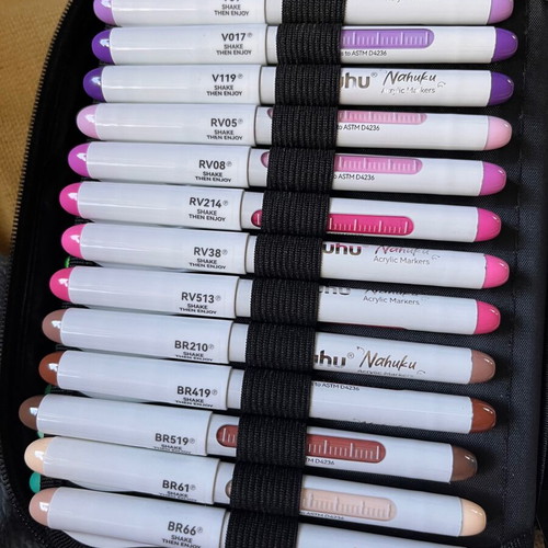 Ohuhu Nahuku 72 acrylic markers like new