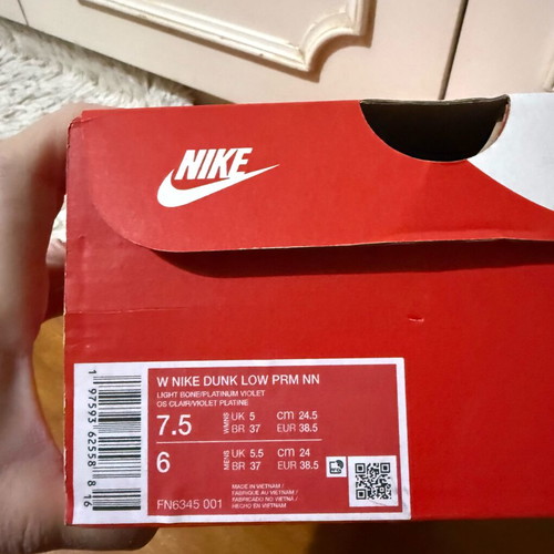 Nike Dunk Low PRM Next Nature women's sneakers new, beige-violet