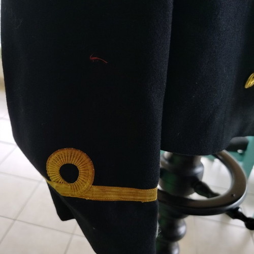 Navy Democracy Jacket used with gold details