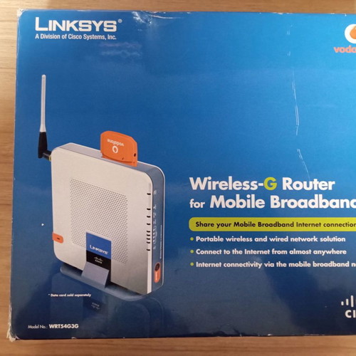 Linksys Wireless-G Router WRT54G3g v1.1 used for 3G/UMTS broadband