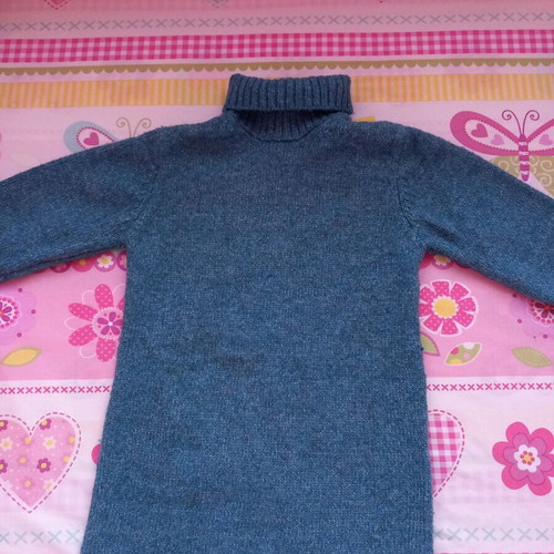 Zara kids turtleneck sweater like new, for 6 years old, blue and green