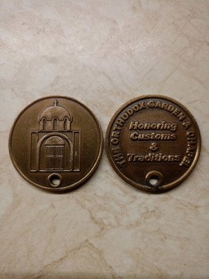 Religious commemorative medals like new