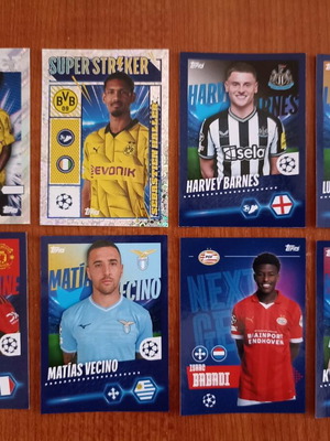 UEFA Champions League stickers new, set of 8