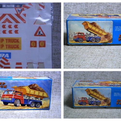 Lyra dump truck B/O R/C vintage toy with remote control
